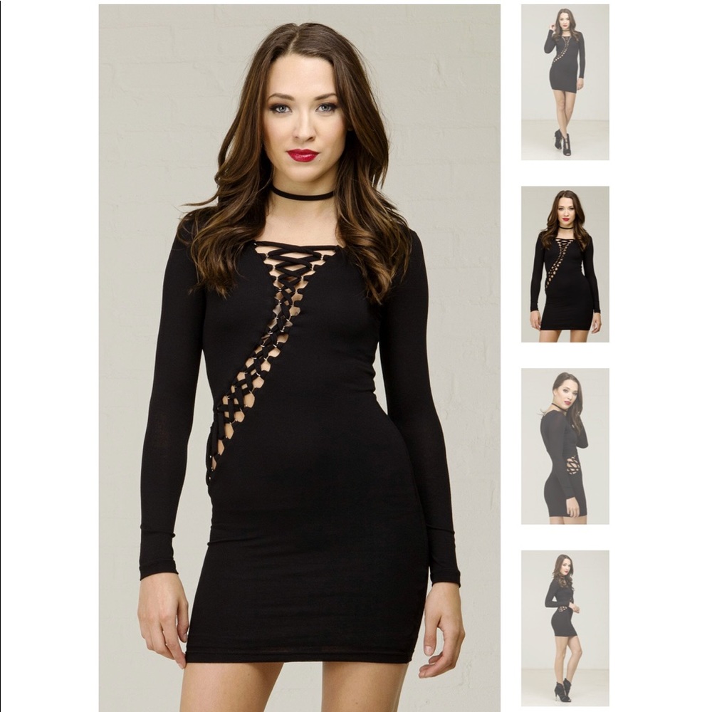 New whit tag ANGL mini dress